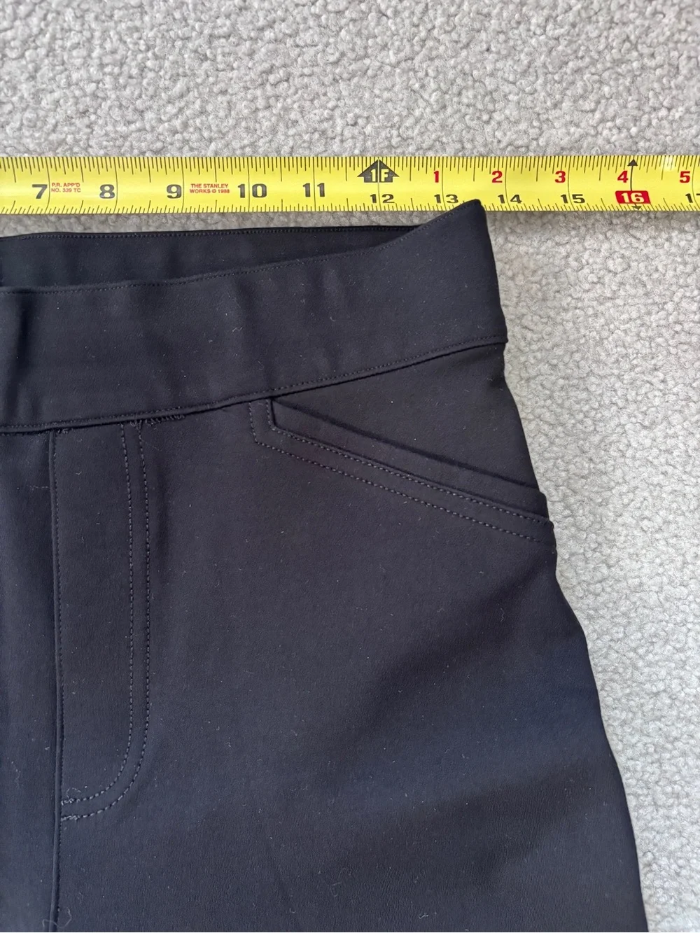 SPANXsmooth™ PerfectFit Ponte Ankle Straight Pant Pull On Black Size Small